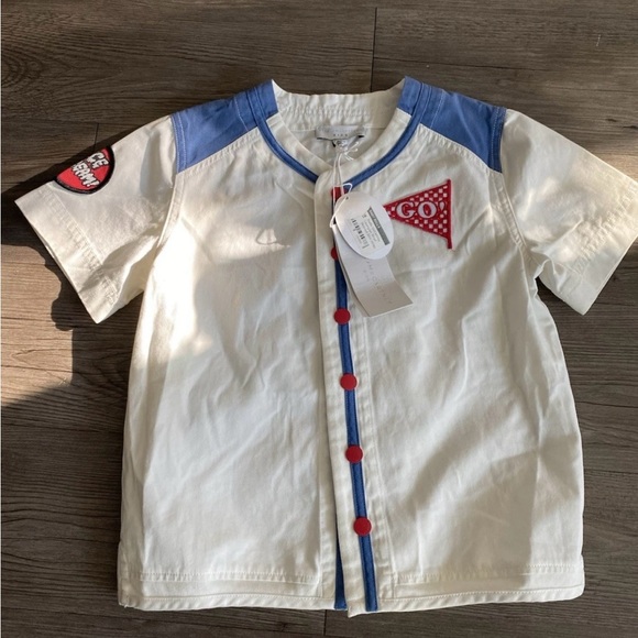 Stella McCartney Kids White and Blue Top - Picture 1 of 5